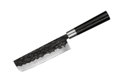 Нож кухонный Накири 16.8см, гвоздичное масло и салфетка Samura Blacksmith