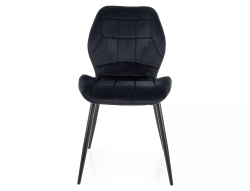 Стул SIGNAL JAKE Velvet Bluvel 19 черный/черный