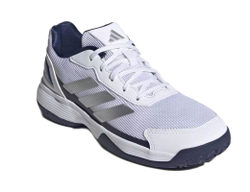 Детские кросовки для Padel Adidas Kids Crazyquick - cloud white/silver metallic/dark blue