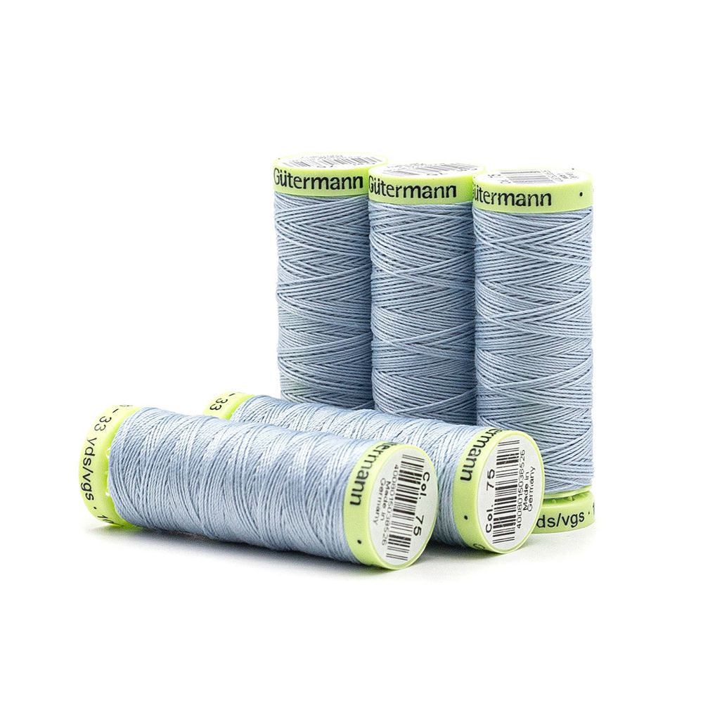 Нитки отделочные Gutermann Top Stitch 30 (30 метров), 5 кат. | 075 бледный джинс