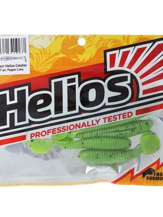 Виброхвост Helios Catcher 7 см Pepper Lime HS-1-009 (набор 7 шт)