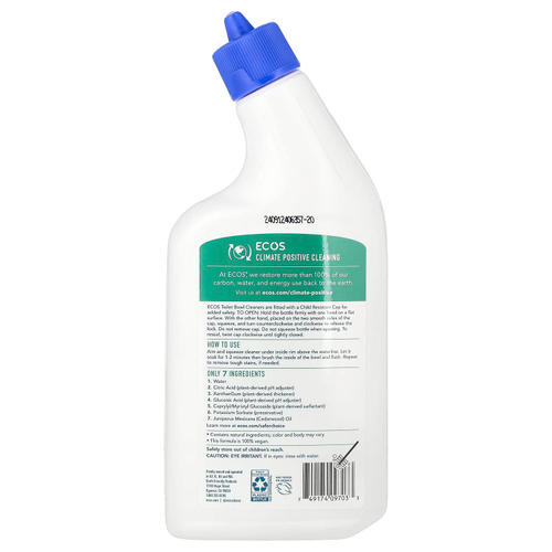 Earth Friendly Products, Ecos®, растительное средство для очищения унитаза, кедр, 710 мл (24 жидк. унции)