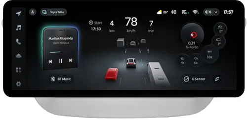 Магнитола для Hyundai Solaris 2 2017-2022 / Solaris HS (без штатной КЗВ, рамка серебро) - Teyes CC4PRO монитор 12.3" 2K QLED + рамка 9, Android 13, Быстрейшая, Snapdragon 778G, ИИ, CarPlay, DSP, 4G SIM-слот