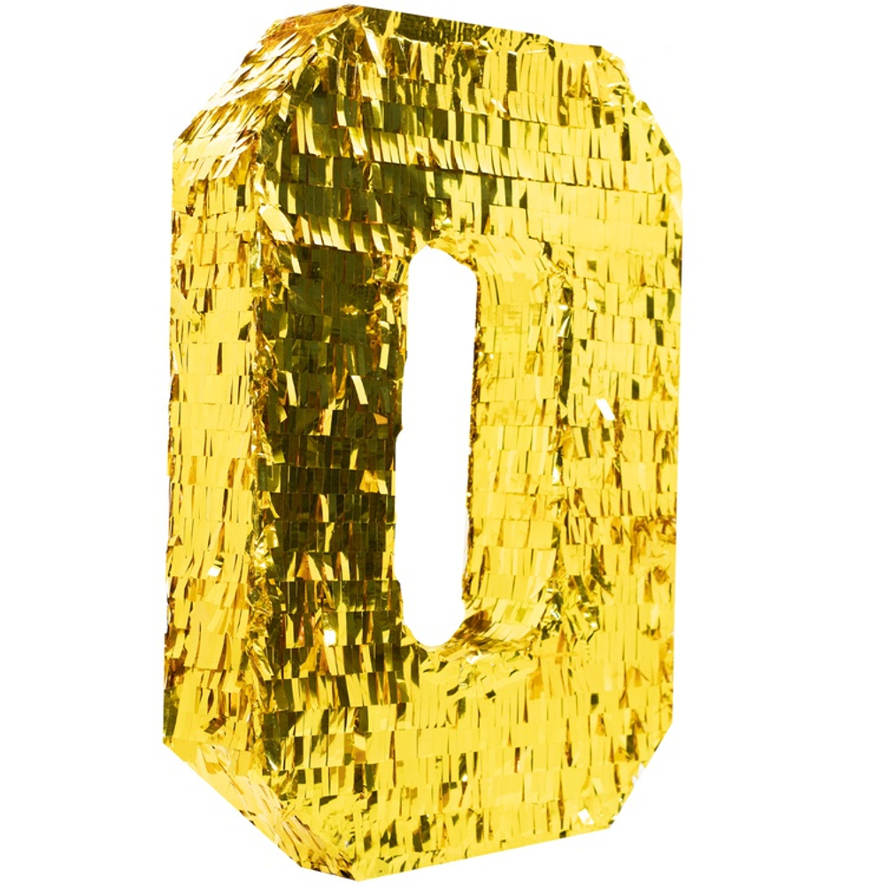 Пиньята "Золотая цифра 0"