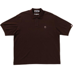 A Bathing Ape One Point Relax Fit Polo Shirt коричневый