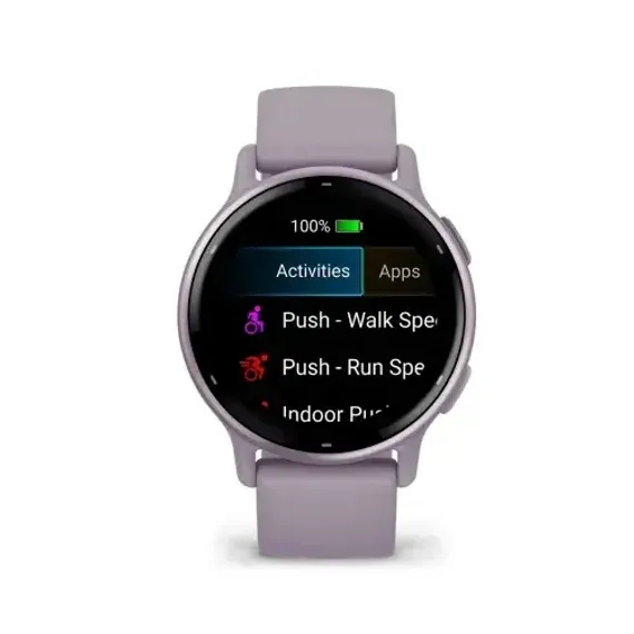 Garmin Vivoactive 5 цвет орхидеи с металлическим безелем и силиконовым ремешком