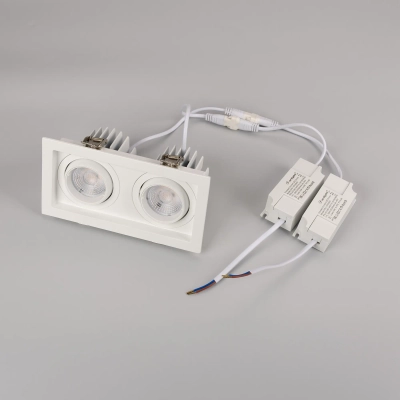 Светильник MS-VORTEX-BUILT-S170x90-2x12W Day4000 (WH-WH, 40 deg, 230V) (Arlight, IP20 Металл, 5 лет)
