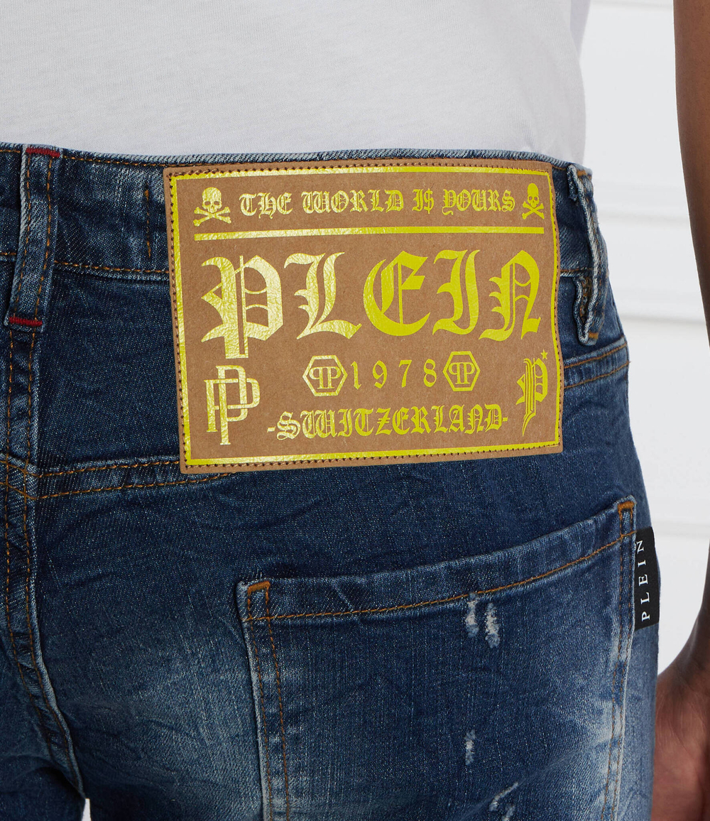 Джинсы Skull&Bones Philipp Plein - голубой(MDT3678 PDE004N)