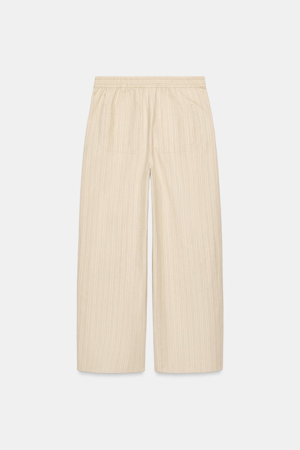БРЮКИ В ПОЛОСКУ ИЗ ЛЬНА — ZW COLLECTION — ZARA