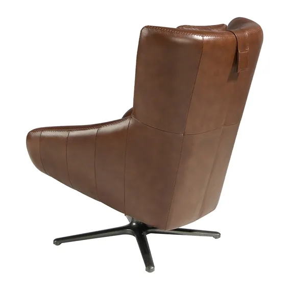 Крутящееся кресло Angel Cerda 5044, коричневая кожа