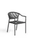 Уличный стул Livadia из серого алюминия и веревки