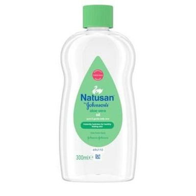 Детское масло для ежедневного ухода NATUSAN BY JOHNSON'S BABY с алоэ вера 300 мл (Из Финляндии)