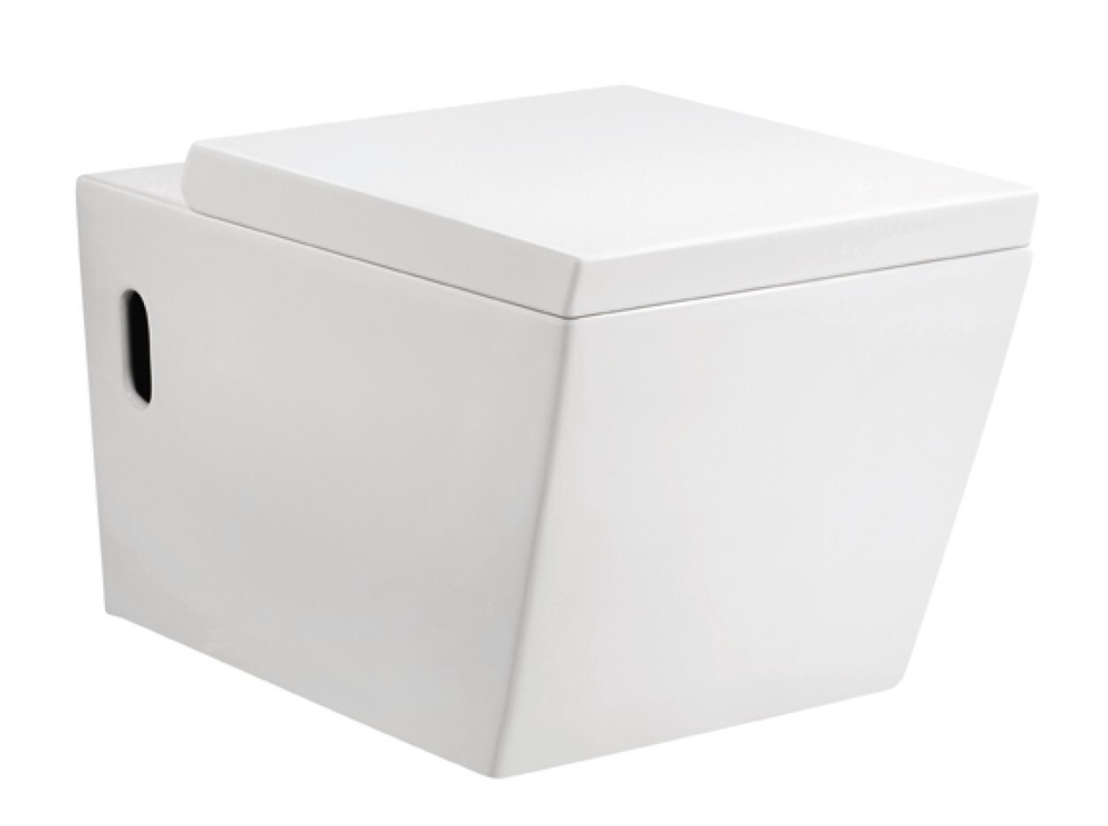 Унитаз подвесной ROVENO PC-020 безободковый, дюропласт, микролифт PC-020