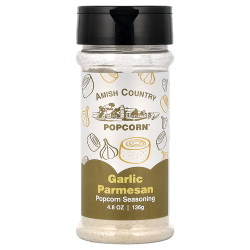 Amish Country Popcorn, приправа для попкорна, чеснок и пармезан, 136 г (4,8 унции)