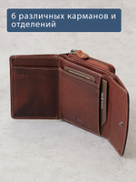 B240046R COGNAC - Портмоне с RFID защитой MP