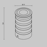 Тротуарный светодиодный светильник Maytoni Vent O516DL-L8S3K