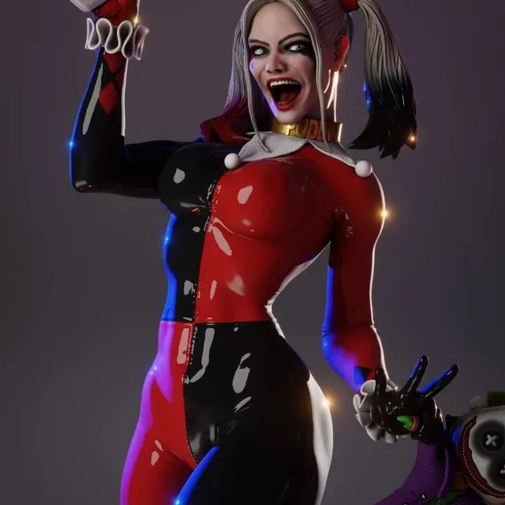 Harley Quinn casino lights - DC Comics