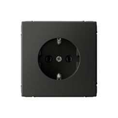 Розетка Systeme Electric ARTGALLERY с заземлением базальт 039370