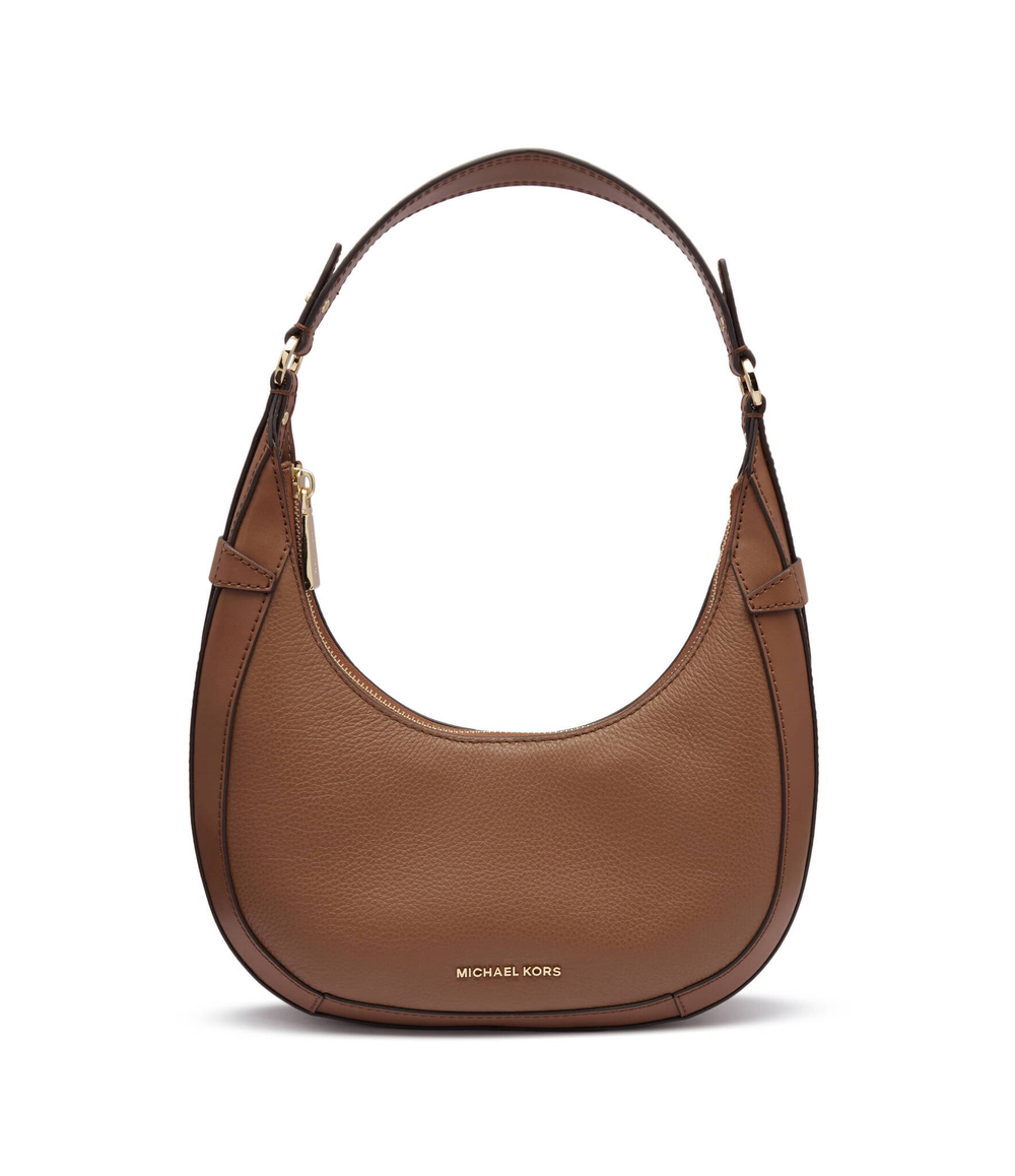 Кожаная сумка хобо crescent Michael Kors - коричневый(30S4G0PL5L)