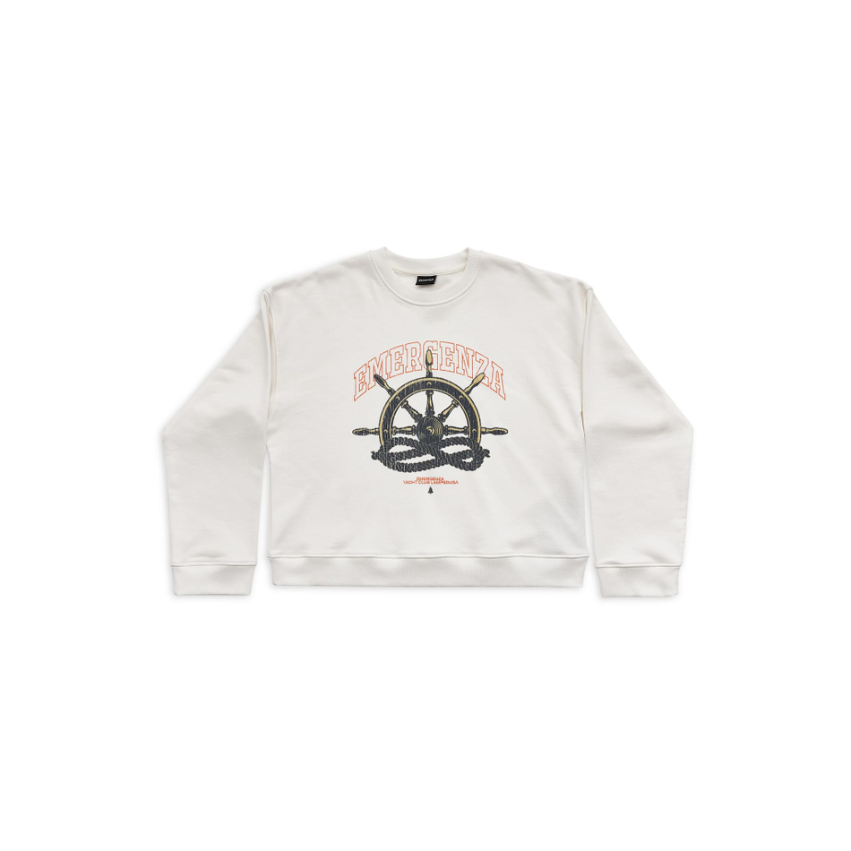 LAMPEDUSA CROPPED SWEATSHIRT OVERSIZED LOOSE