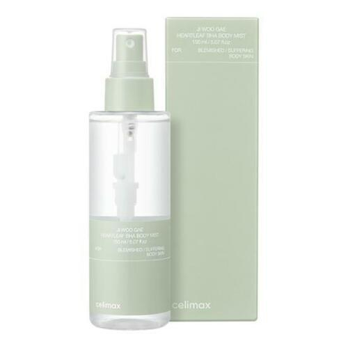 Celimax Мист для тела с кислотами и экстрактом хауттюйнии против акне - Jiwoojae heartleaf BHA body, 150мл