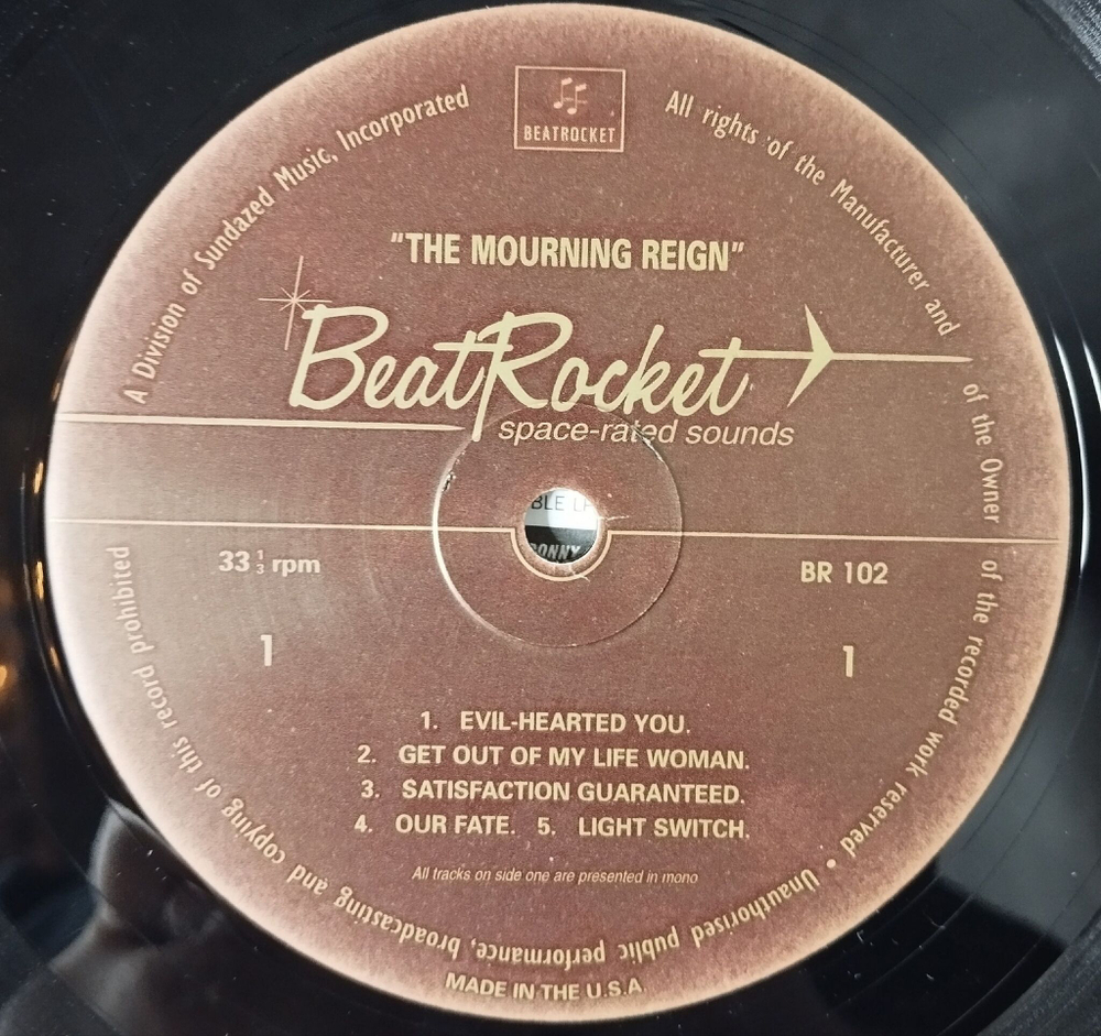 Винтажная виниловая пластинка LP The Mourning Reign Satisfaction Guaranteed (USA 2013)