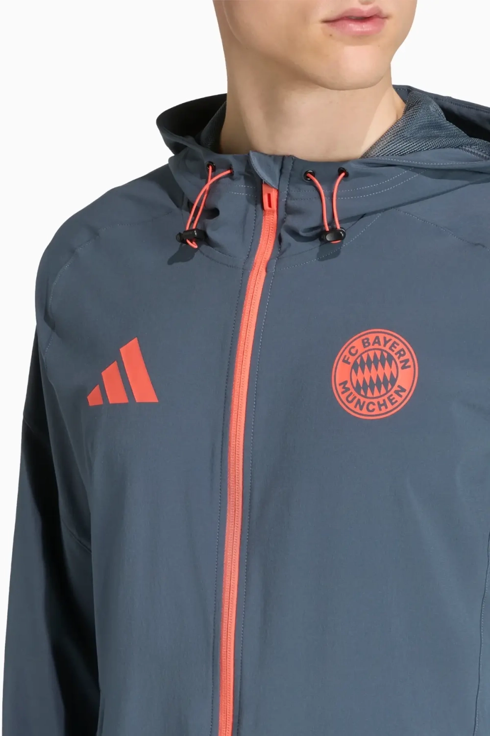 Ветровка adidas FC Bayern 25/26 Competition Vis Tech Travel - серый