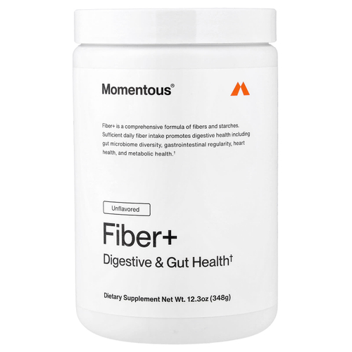 Momentous, Fiber+, без добавок, 348 г (12,3 унции)