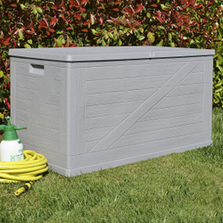 Пластиковый сундук Toomax Multibox Wood 420 л grey