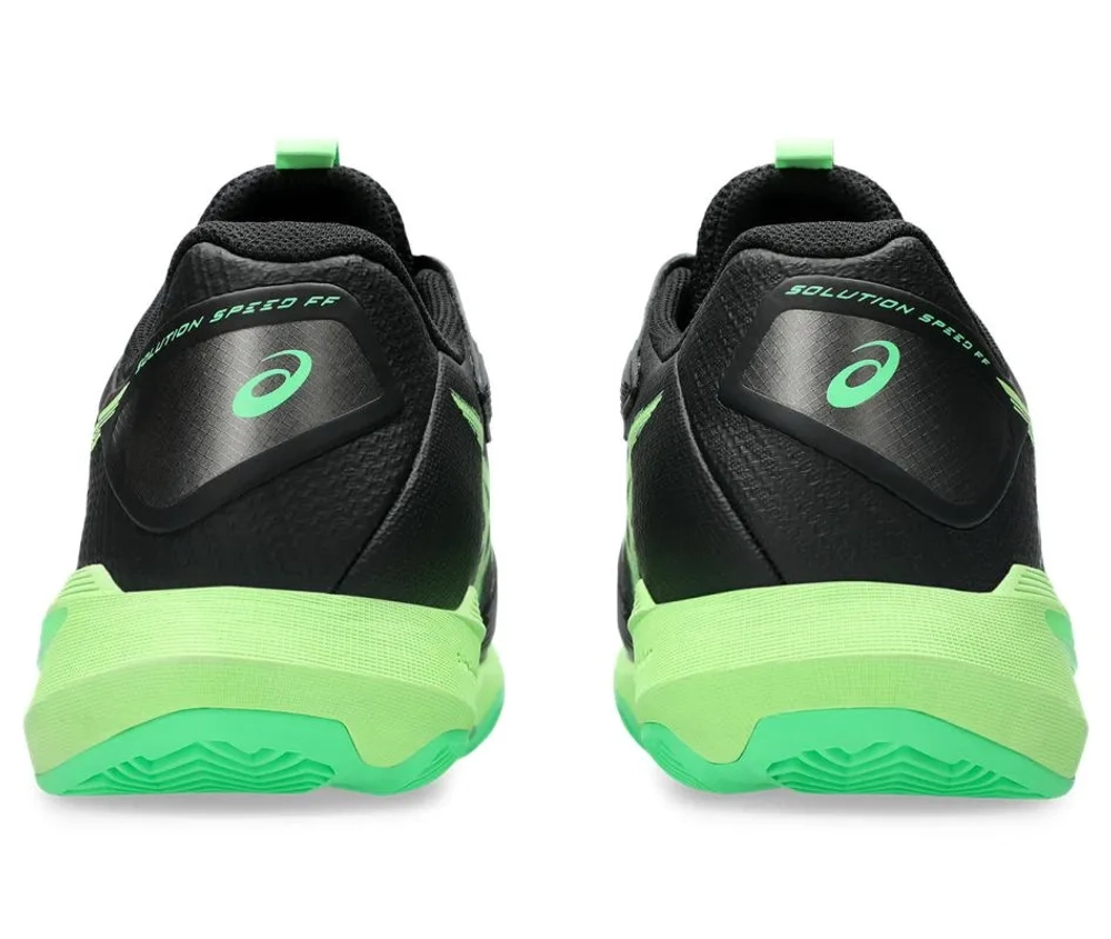 Мужские кроссовки теннисные Asics Solution Speed FF 4 Clay - black/illuminate green