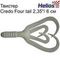 Твистер Helios Credo Four tail 2,35"/6,0 см White 10шт. (HS-20-001)
