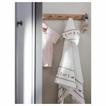 Полотенце банное детское IKEA DROMSLOTT (ДРЁМСЛОТТ), Белый с рисунком, 60х125 см