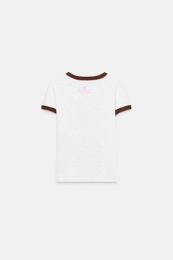 ZARA ФУТБОЛКА ФЛАМЕ HELLO KITTY AND FRIENDS © SANRIO, ЭКРЮ