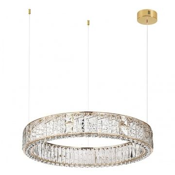 Подвесная хрустальная светодиодная люстра 100W 3700К 5071/100L золото Version Odeon Light