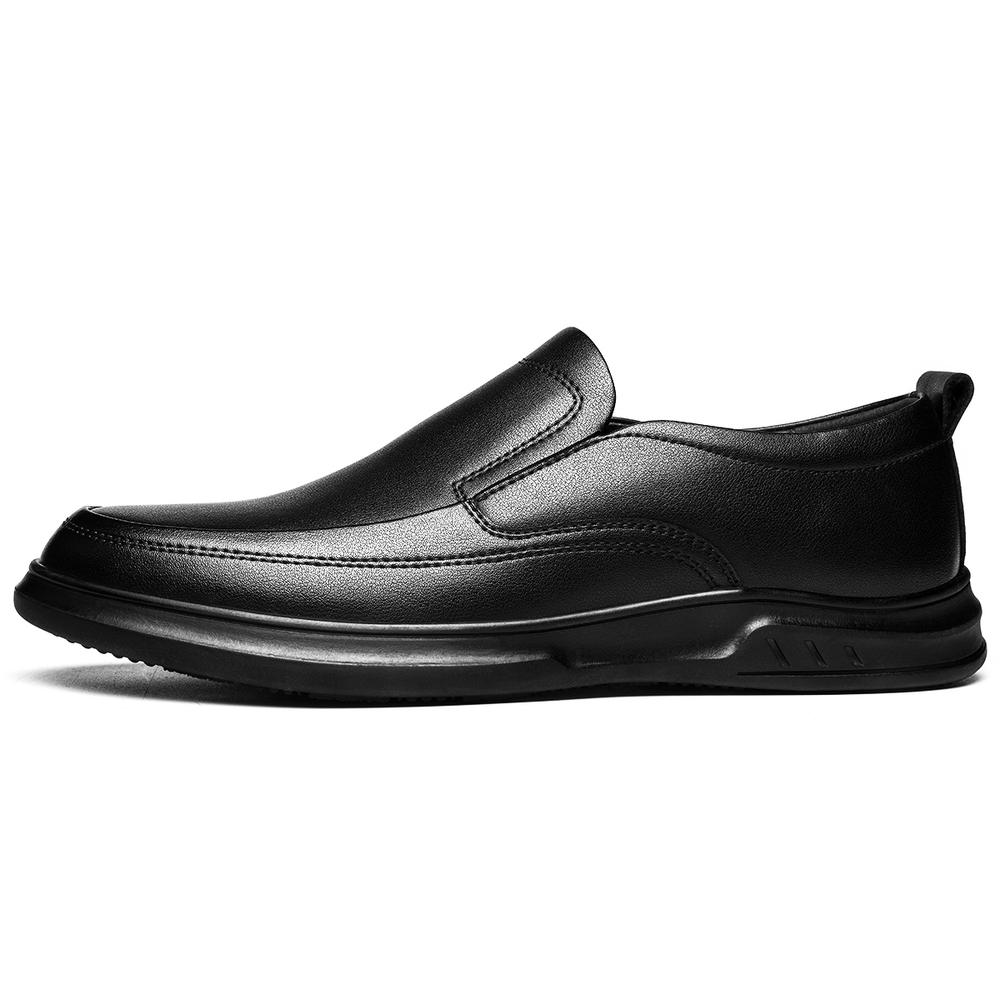 CHINT Cow Split Leather Men"s Casual Shoes Men"s Black