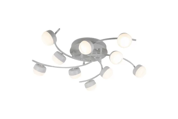 Люстра потолочная Rilon 9508/10 WHITE, 10×15 Вт, белая