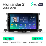 Teyes SPRO Plus 10" для Toyota Highlander 2013-2018