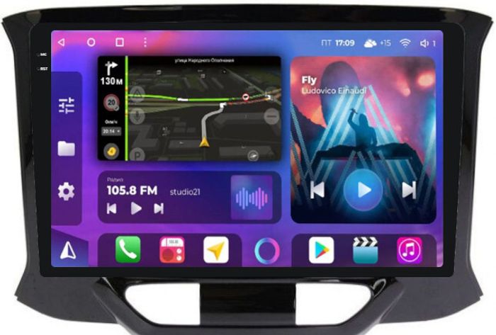 Магнитола для Lada Xray 2015-2022, Xray Cross - FarCar BM3110M-2K монитор 9.5" 2K QLED на Android 14, Быстрая, CarPlay, 4G SIM-слот