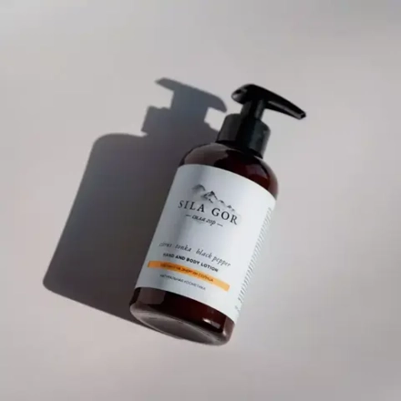 Краснополянская косметика Лосьон для рук и тела Sila Gor №1 Citrus, Tonka, Black Pepper, 300 мл