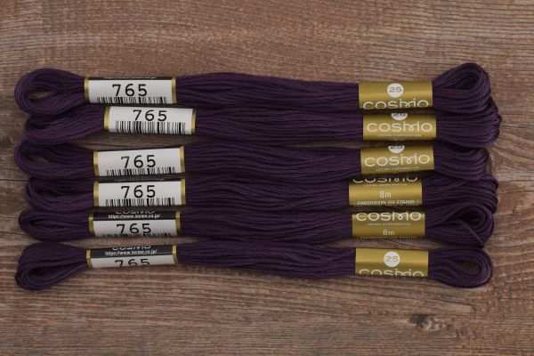 Мулине Lecien Cosmo, цв. 0765 / 6 мот. по 8 метров, в 6 сложений