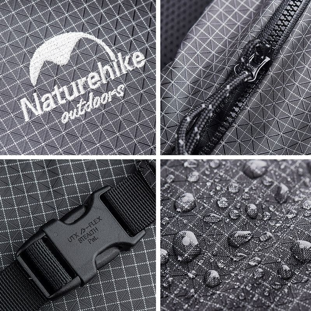 Рюкзак туристический Naturehike Rock Series 60L+5L с рамой Hiking, Climbing, Trekking and Travelling Black, 6927595746370