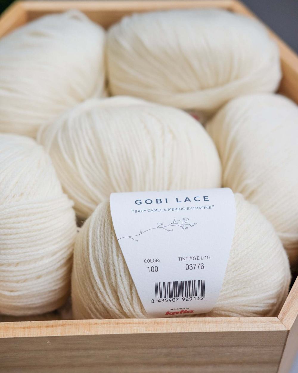 -30% Katia Concept Gobi Lace 5x25g (шнурок с верблюжонком) | белый