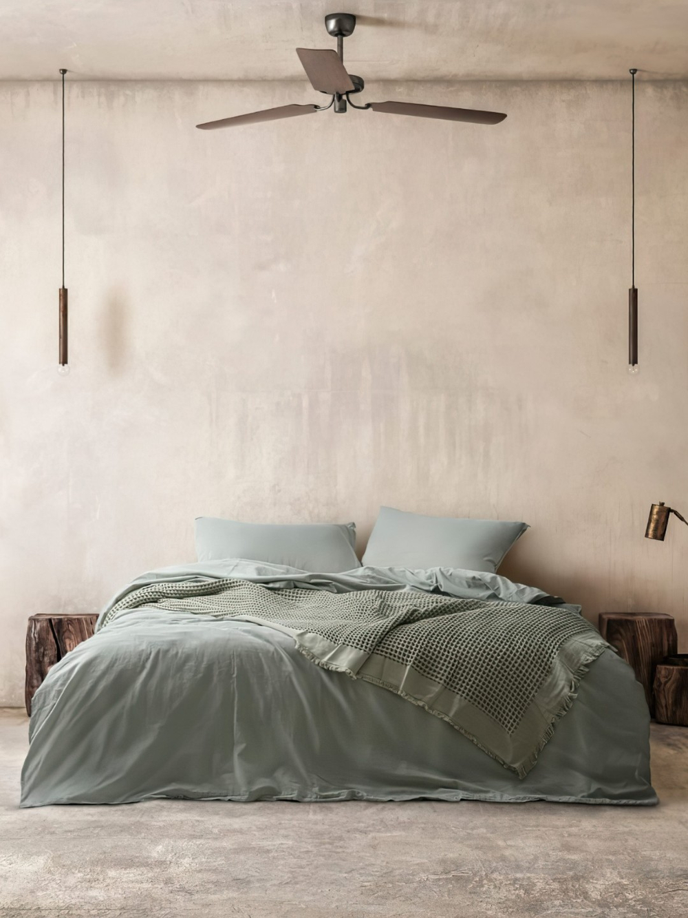 КПБ MAJOLİ StoneWashed PAMPAS семейый 160*220-2шт. 240-260, 50*70-2шт. Вар. Хлоп.