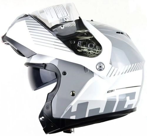 Купить Мотошлем Модуляр HJC C91 Prod MC10 / Серо-белый