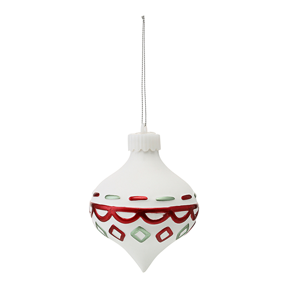 Набор елочных украшений с подсветкой 4шт Tkano Festive embroidey New Year Essential