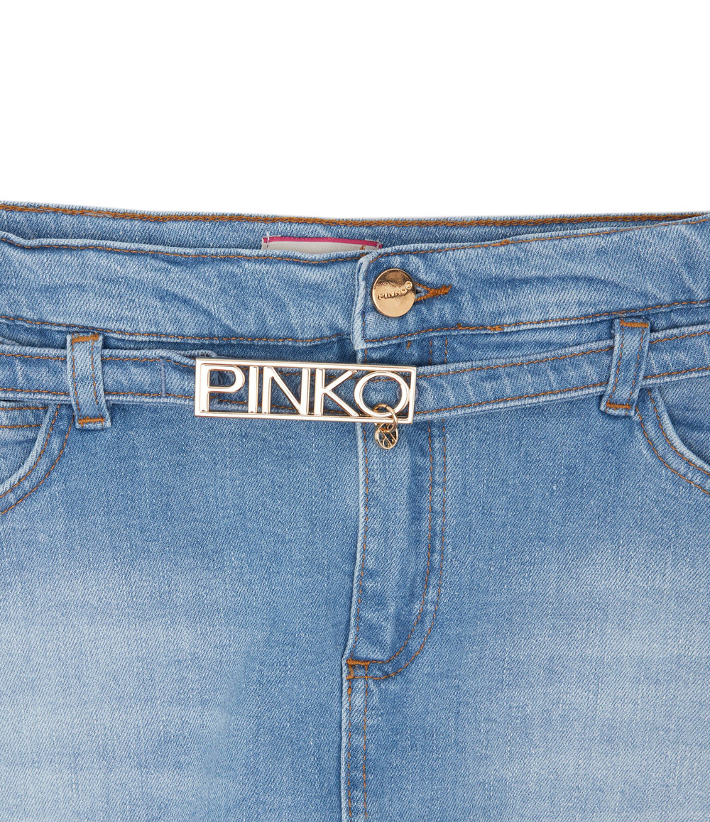 Джинсовые юбка-брюки Pinko UP - голубой(S4PIJGST005)