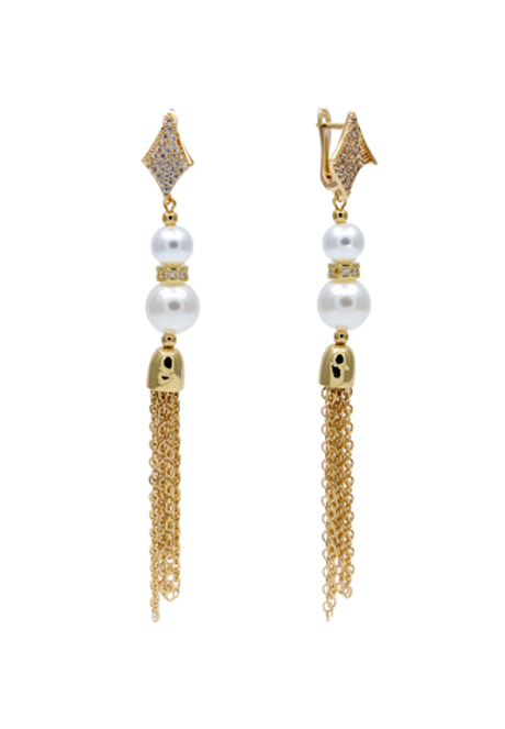 91003729 Серьги Selena Pearls