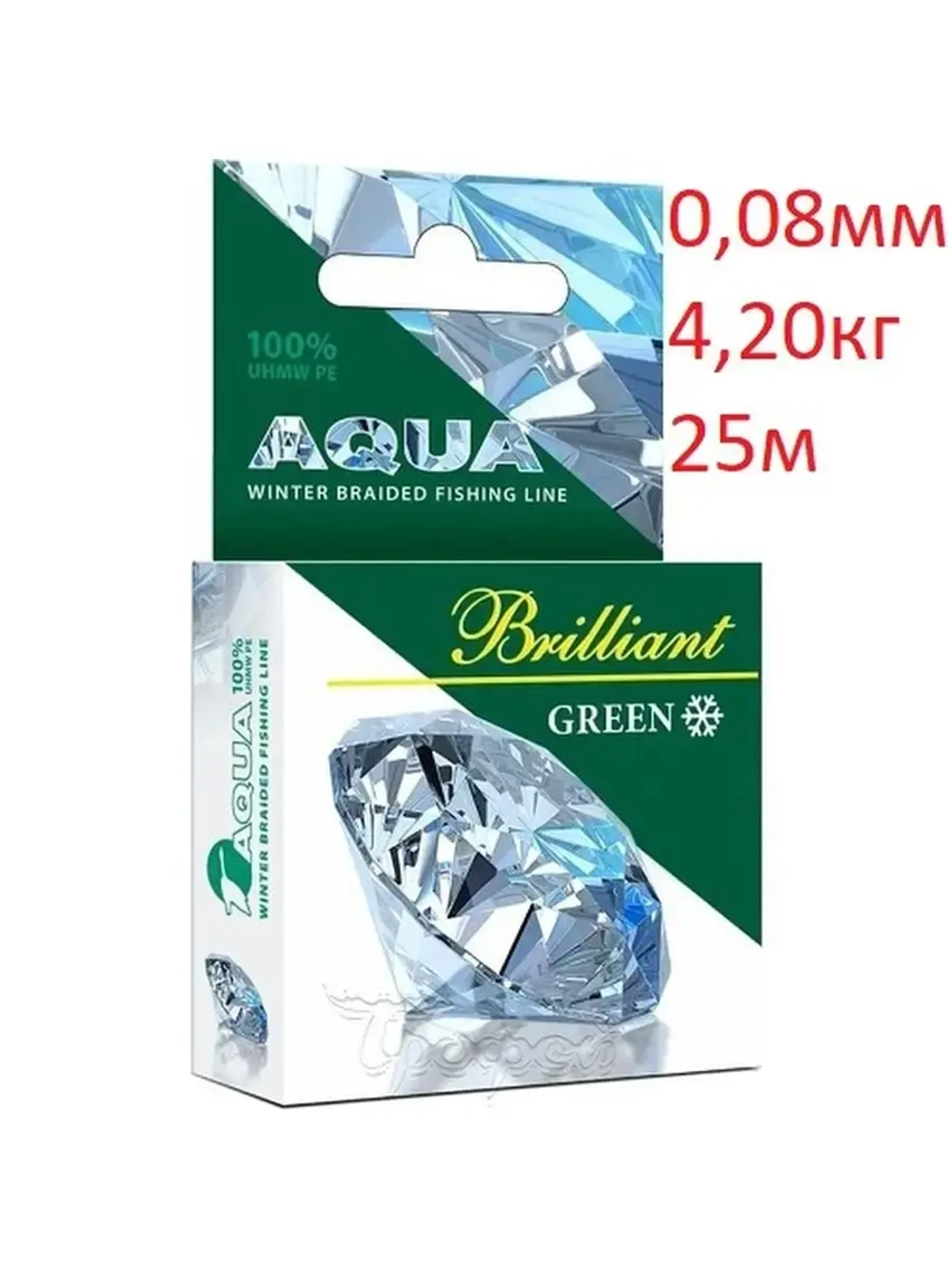 Плетеный шнур Green Brilliant зимний 25m