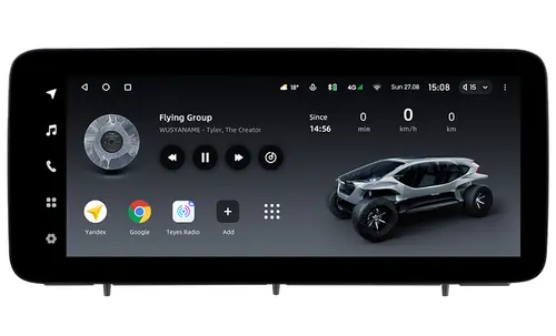 Магнитола для Ford Focus 4 2018-2024+ - Teyes LUX ONE ROUND монитор 12.3" 2K QLED на Android 10, Быстрая, CarPlay, 4G SIM-слот