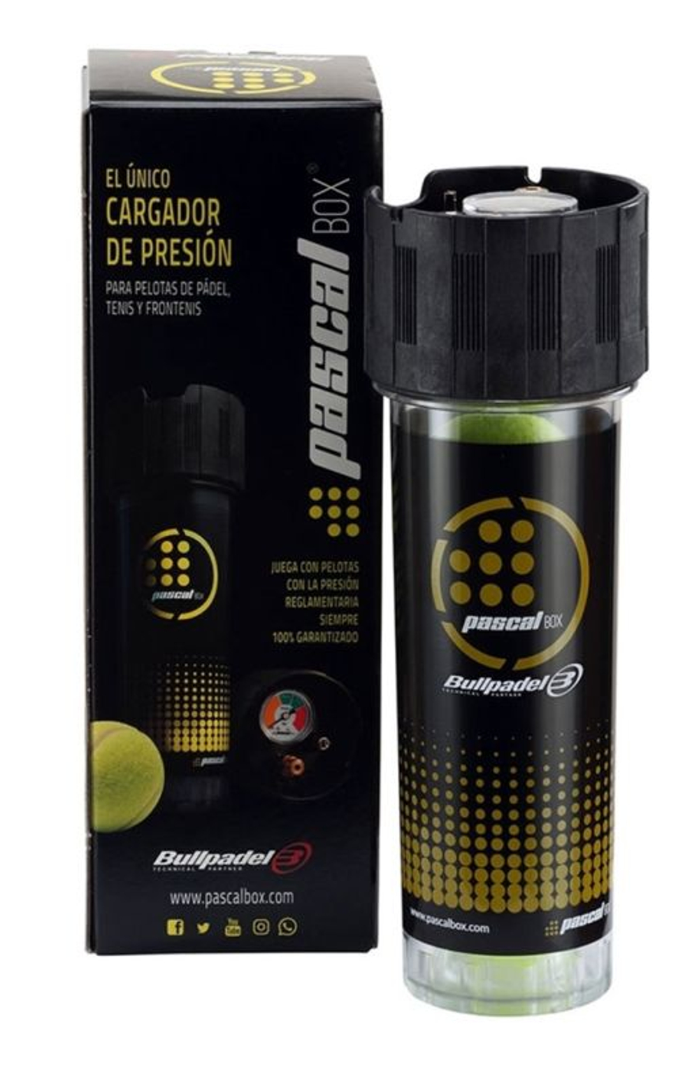 Бутылка для хранения мячей Bullpadel Pascal Box 3B